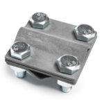 Зажим крестовидный прут-прут три пластины