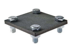 Зажим полоса-полоса три пластины