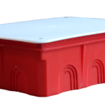 Коробка монтажная, разветвительная для сплошных стен прямоугольная с крышкой КР1104